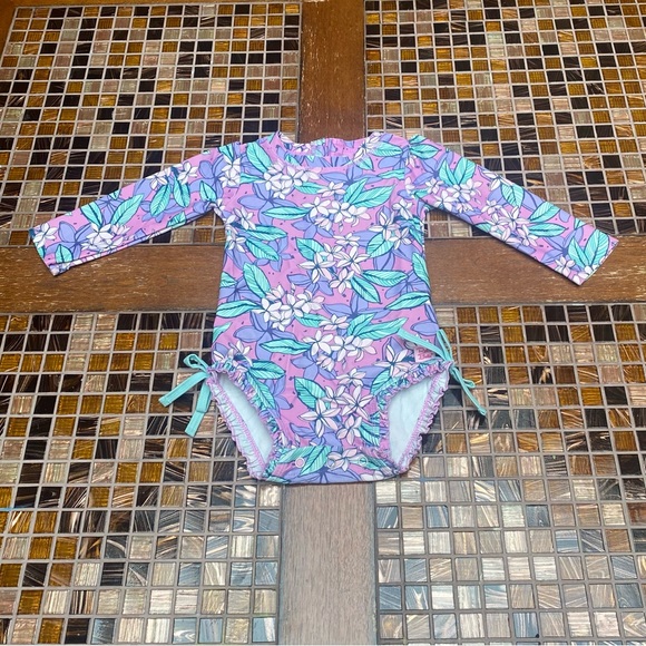 Ruffle Butts Violet Valley Rash guard - Picture 2 of 8